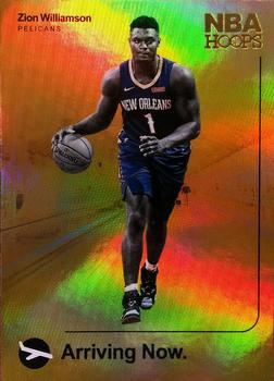 2019-20 Hoops - Arriving Now Holo #2 Zion Williamson Front