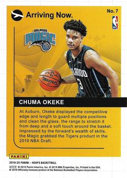 2019-20 Hoops Winter - Arriving Now #7 Chuma Okeke Back