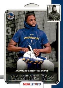 2019-20 Hoops - Back Stage Pass #1 Draymond Green Front