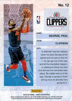 2019-20 Hoops - Frequent Flyers #12 Paul George Back