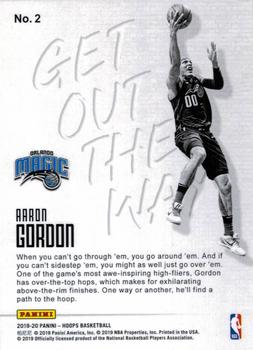 2019-20 Hoops - Get Out the Way #2 Aaron Gordon Back
