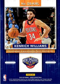 2019-20 Hoops - Great SIGnificance #GS-KWL Kenrich Williams Back