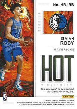 2019-20 Hoops - Hot Signatures Rookies #HR-IRB Isaiah Roby Back