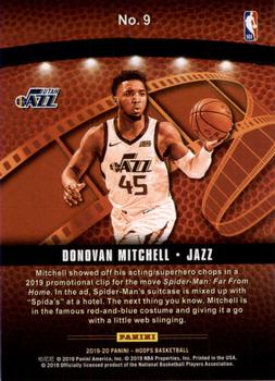 2019-20 Hoops - Lights Camera Action #9 Donovan Mitchell Back
