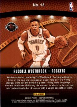 2019-20 Hoops - Lights Camera Action #13 Russell Westbrook Back