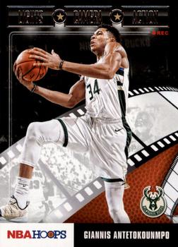 2019-20 Hoops - Lights Camera Action #19 Giannis Antetokounmpo Front
