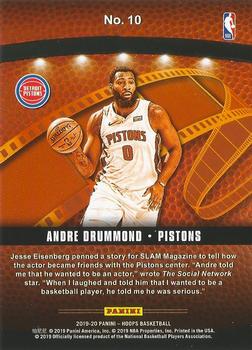 2019-20 Hoops - Lights Camera Action Holo #10 Andre Drummond Back
