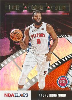2019-20 Hoops - Lights Camera Action Holo #10 Andre Drummond Front