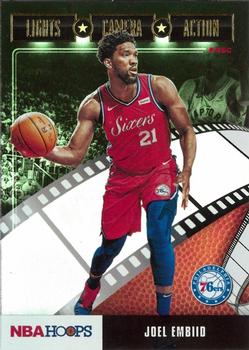 2019-20 Hoops - Lights Camera Action Holo #27 Joel Embiid Front