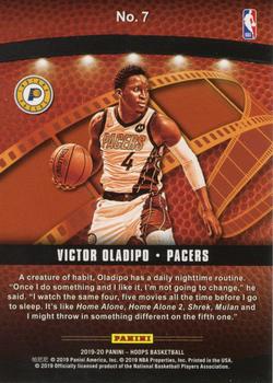 2019-20 Hoops Winter - Lights Camera Action #7 Victor Oladipo Back