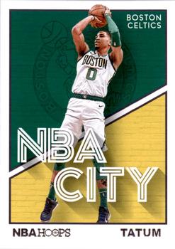 2019-20 Hoops - NBA City #11 Jayson Tatum Front