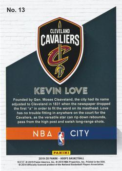 2019-20 Hoops - NBA City #13 Kevin Love Back