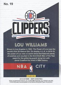 2019-20 Hoops - NBA City #19 Lou Williams Back