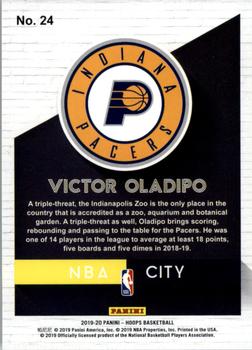 2019-20 Hoops - NBA City #24 Victor Oladipo Back