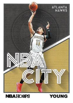 2019-20 Hoops - NBA City #28 Trae Young Front