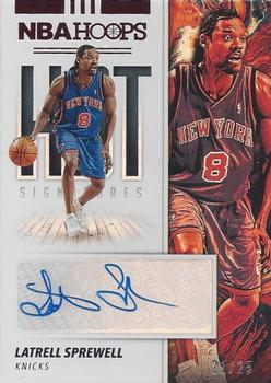 2019-20 Hoops - Red Hot Signatures #HS-LSP Latrell Sprewell Front
