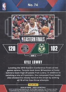 2019-20 Hoops - Road to the Finals #74 Kyle Lowry Back
