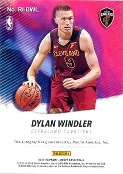 2019-20 Hoops - Rookie Ink #RI-DWL Dylan Windler Back