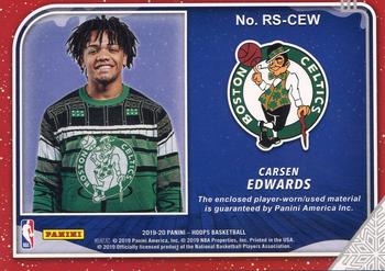 2019-20 Hoops Winter - Rookie Sweaters #RS-CEW Carsen Edwards Back