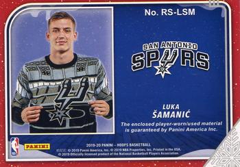 2019-20 Hoops Winter - Rookie Sweaters #RS-LSM Luka Samanic Back