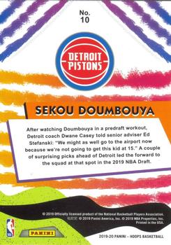 2019-20 Hoops - We Got Next Holo #10 Sekou Doumbouya Back