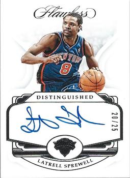 2018-19 Panini Flawless - Distinguished Autos #DA-LSP Latrell Sprewell Front