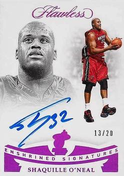 2018-19 Panini Flawless - Enshrined Signatures Pink #EN-SON Shaquille O'Neal Front