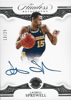2018-19 Panini Flawless - Flawless Autographs #FA-LTS Latrell Sprewell Front