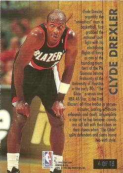 1993-94 Ultra - Famous Nicknames #4 Clyde Drexler Back