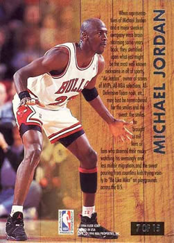 1993-94 Ultra - Famous Nicknames #7 Michael Jordan Back