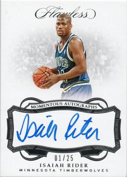2018-19 Panini Flawless - Momentous Autographs #MA-IRD Isaiah Rider Front