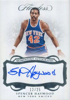2018-19 Panini Flawless - Momentous Autographs #MA-SHW Spencer Haywood Front