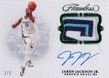 2018-19 Panini Flawless - Signature Prime Materials Green #SP-JJJ Jaren Jackson Jr. Front