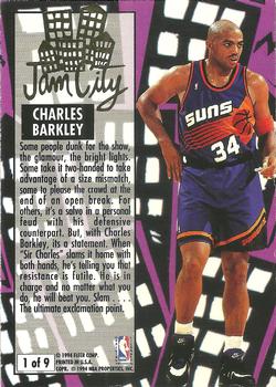1993-94 Ultra - Jam City #1 Charles Barkley Back