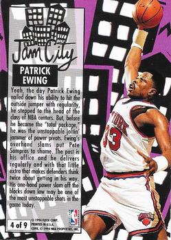 1993-94 Ultra - Jam City #4 Patrick Ewing Back