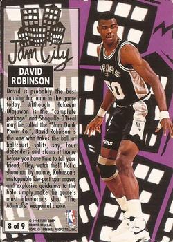 1993-94 Ultra - Jam City #8 David Robinson Back