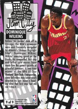 1993-94 Ultra - Jam City #9 Dominique Wilkins Back