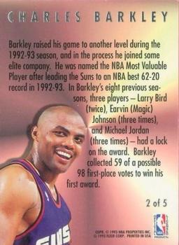 1993-94 Ultra - NBA Award Winners #2 Charles Barkley Back