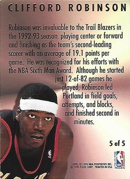 1993-94 Ultra - NBA Award Winners #5 Clifford Robinson Back