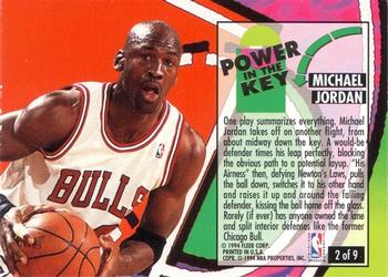 1993-94 Ultra - Power in the Key #2 Michael Jordan Back