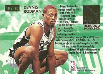 1993-94 Ultra - Rebound Kings #10 Dennis Rodman Back