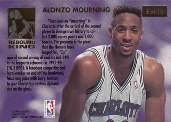 1993-94 Ultra - Rebound Kings #5 Alonzo Mourning Back