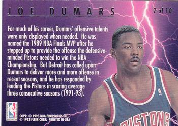 1993-94 Ultra - Scoring Kings #2 Joe Dumars Back