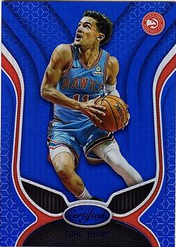 2019-20 Panini Certified - Mirror Blue #1 Trae Young Front