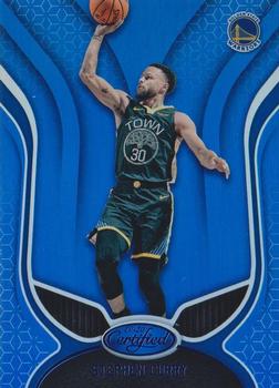 2019-20 Panini Certified - Mirror Blue #61 Stephen Curry Front