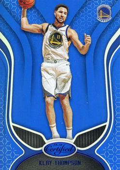 2019-20 Panini Certified - Mirror Blue #64 Klay Thompson Front
