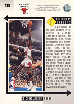 1993-94 Upper Deck #438 Michael Jordan Back