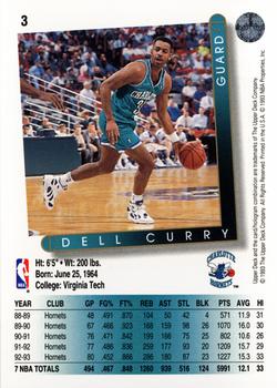 1993-94 Upper Deck #3 Dell Curry Back