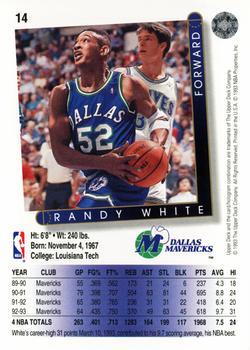 1993-94 Upper Deck #14 Randy White Back