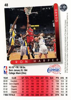 1993-94 Upper Deck #48 Ron Harper Back